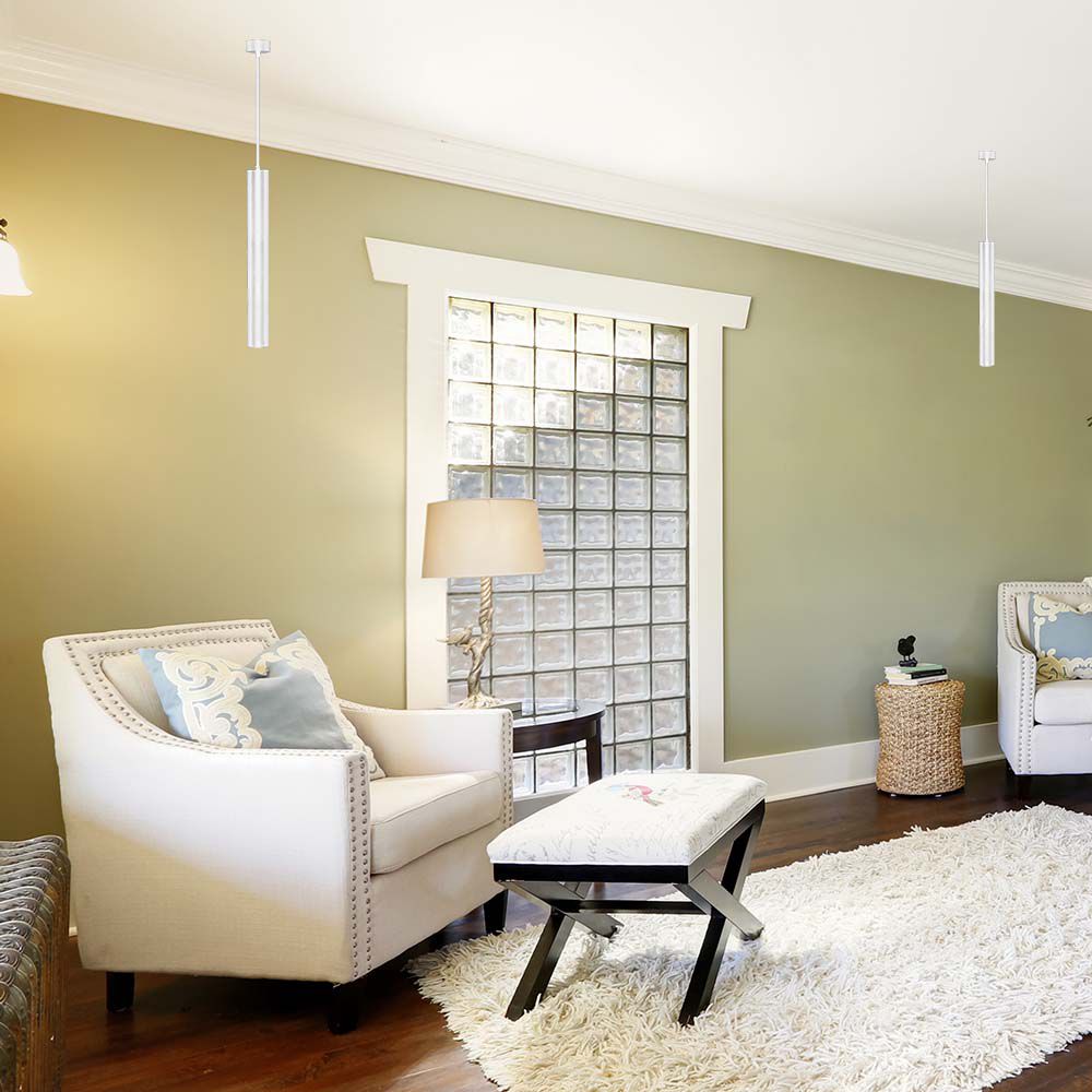 1*GU10 Hanging Pendant White D60*500MM img 1