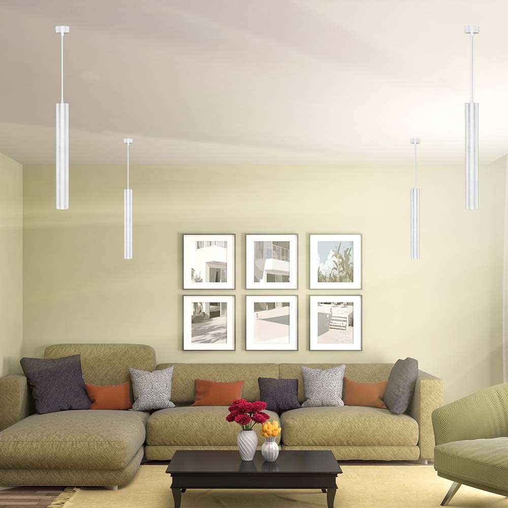 1*GU10 Hanging Pendant White D60*500MM