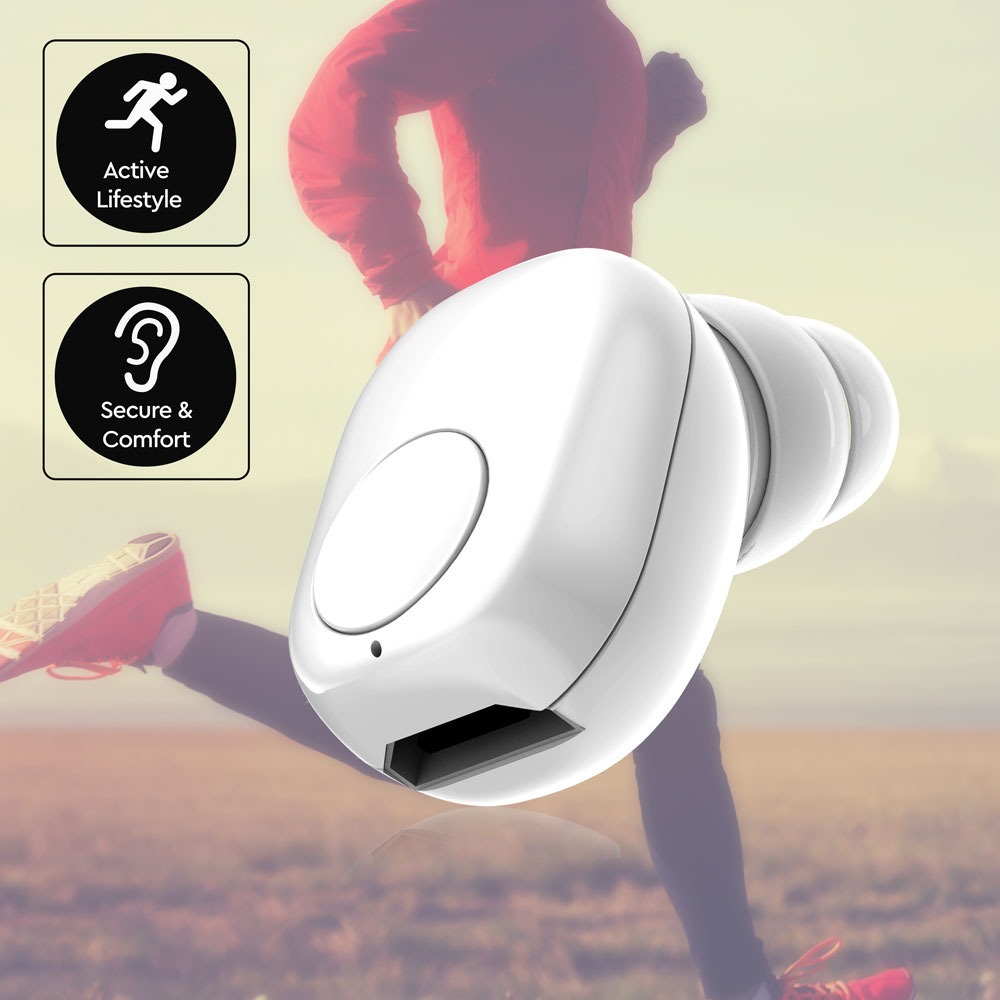 Auricolare Bluetooth 55mAh Bianco