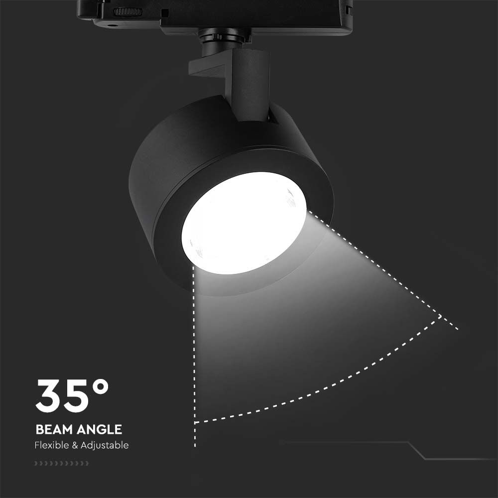 30W LED Track Light Black Body 3IN1 img 1