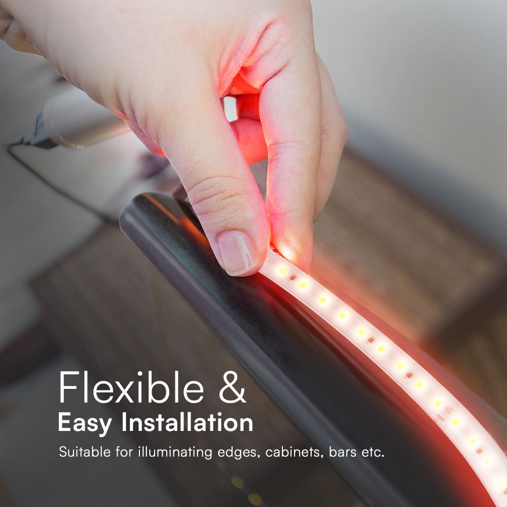 Striscia Light Set 10W 2835 121 Red 10M/SET 220V img 2