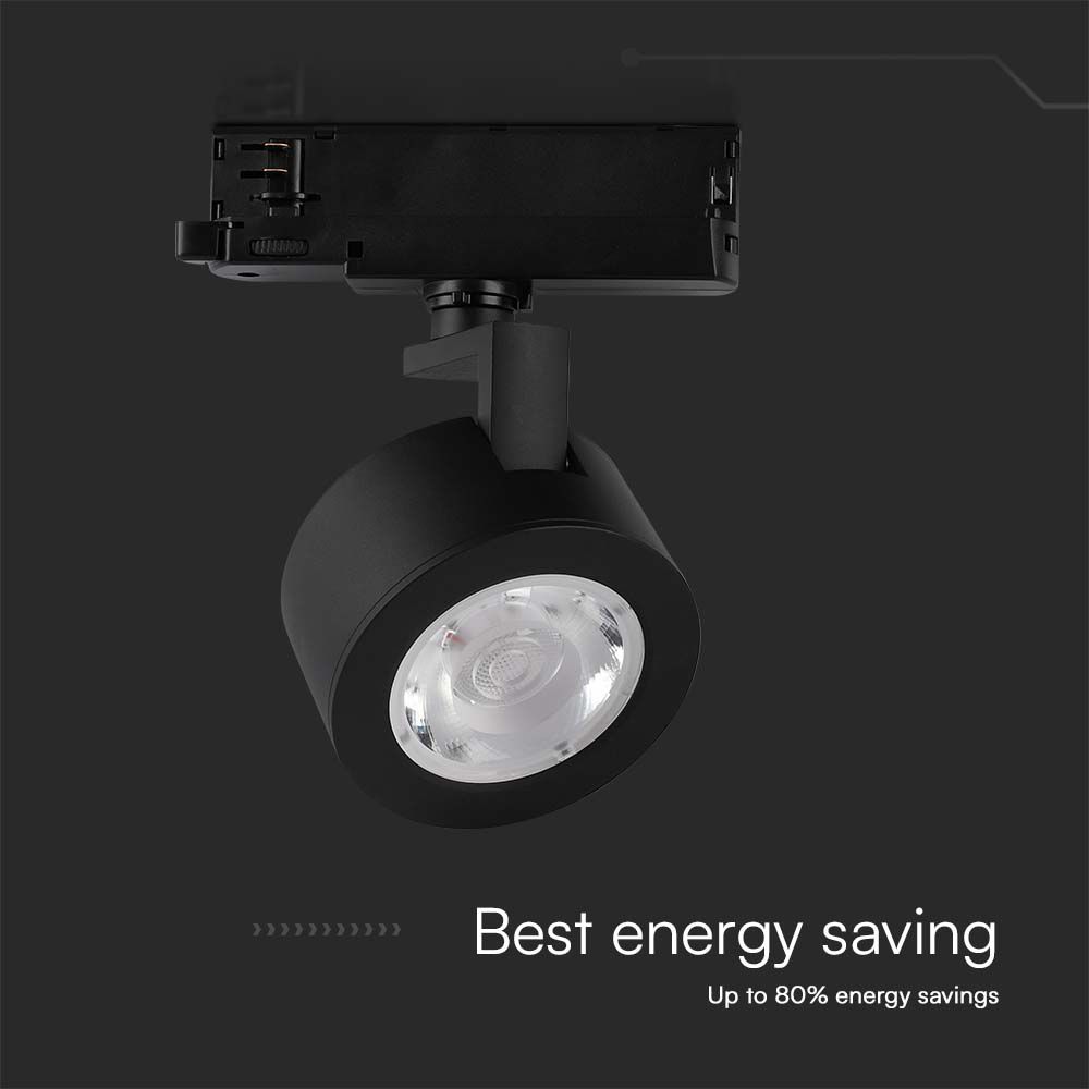 30W LED Track Light Black Body 3IN1 img 2