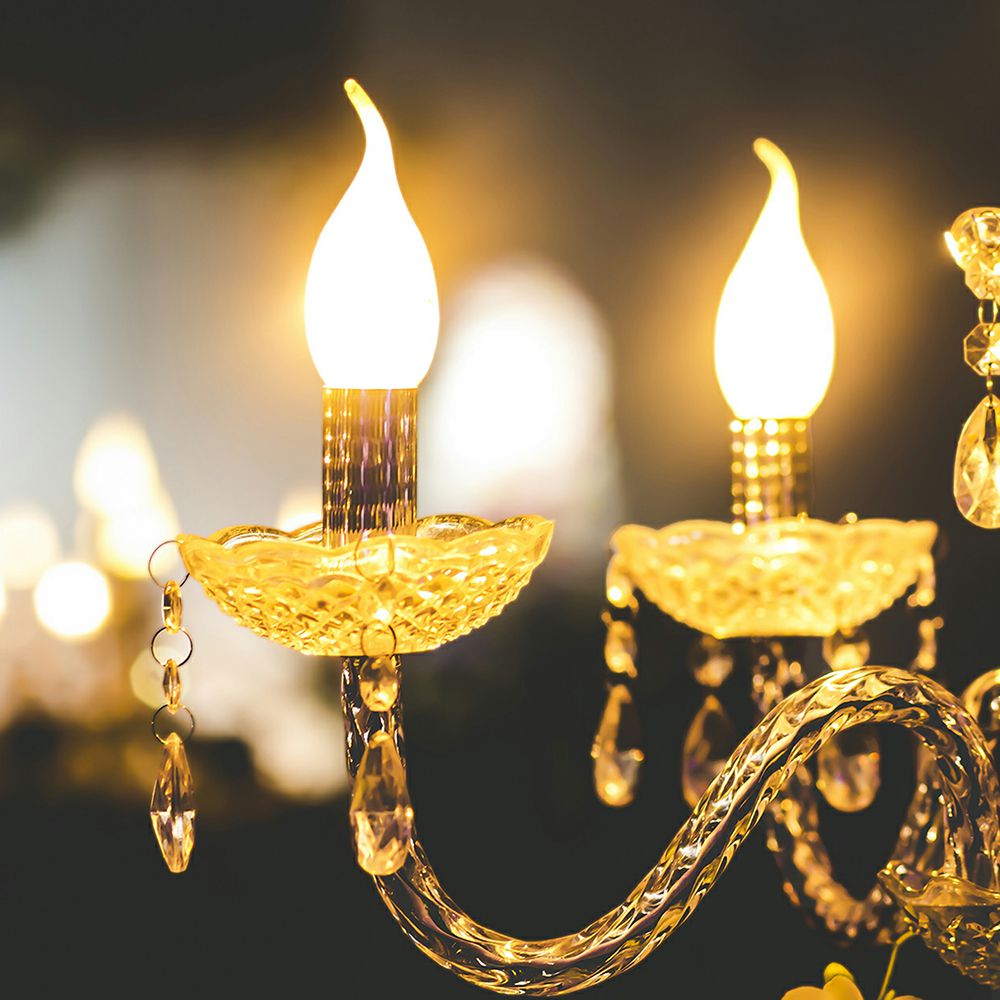 4W Filament E14 Amber Cover Candle Tip 2200K