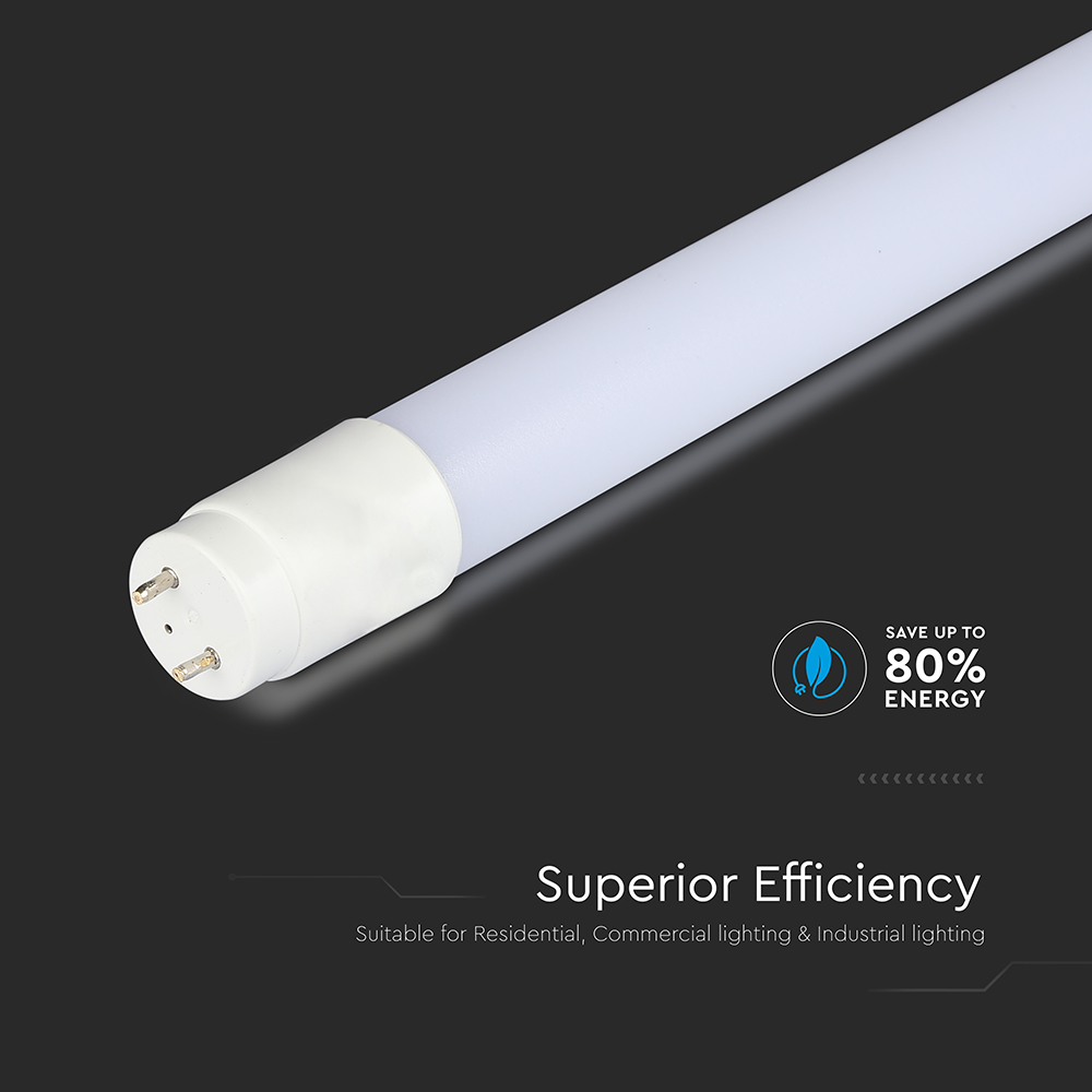LED Tube T8 16.5W - 120 cm Nano Plastic Non Rotation 6500K img 2