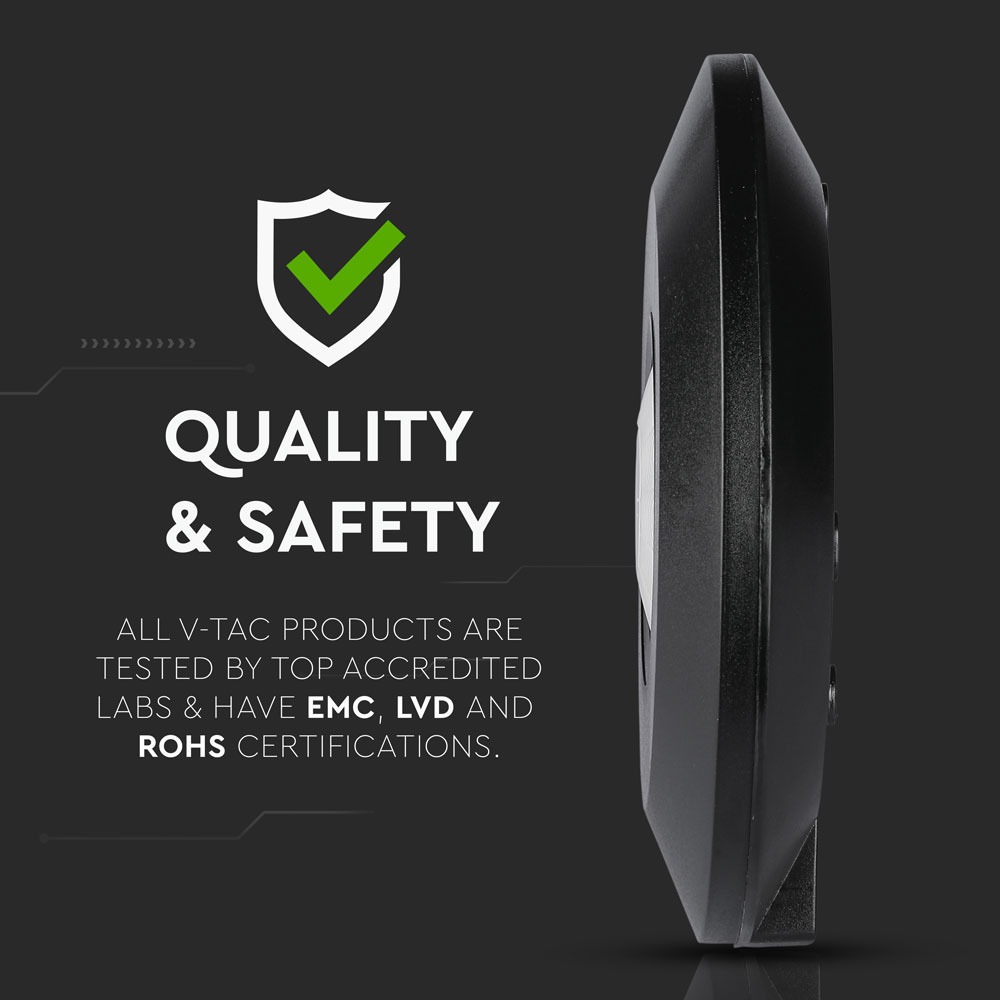 Sensore PIR a soffitto slim colore nero img 3