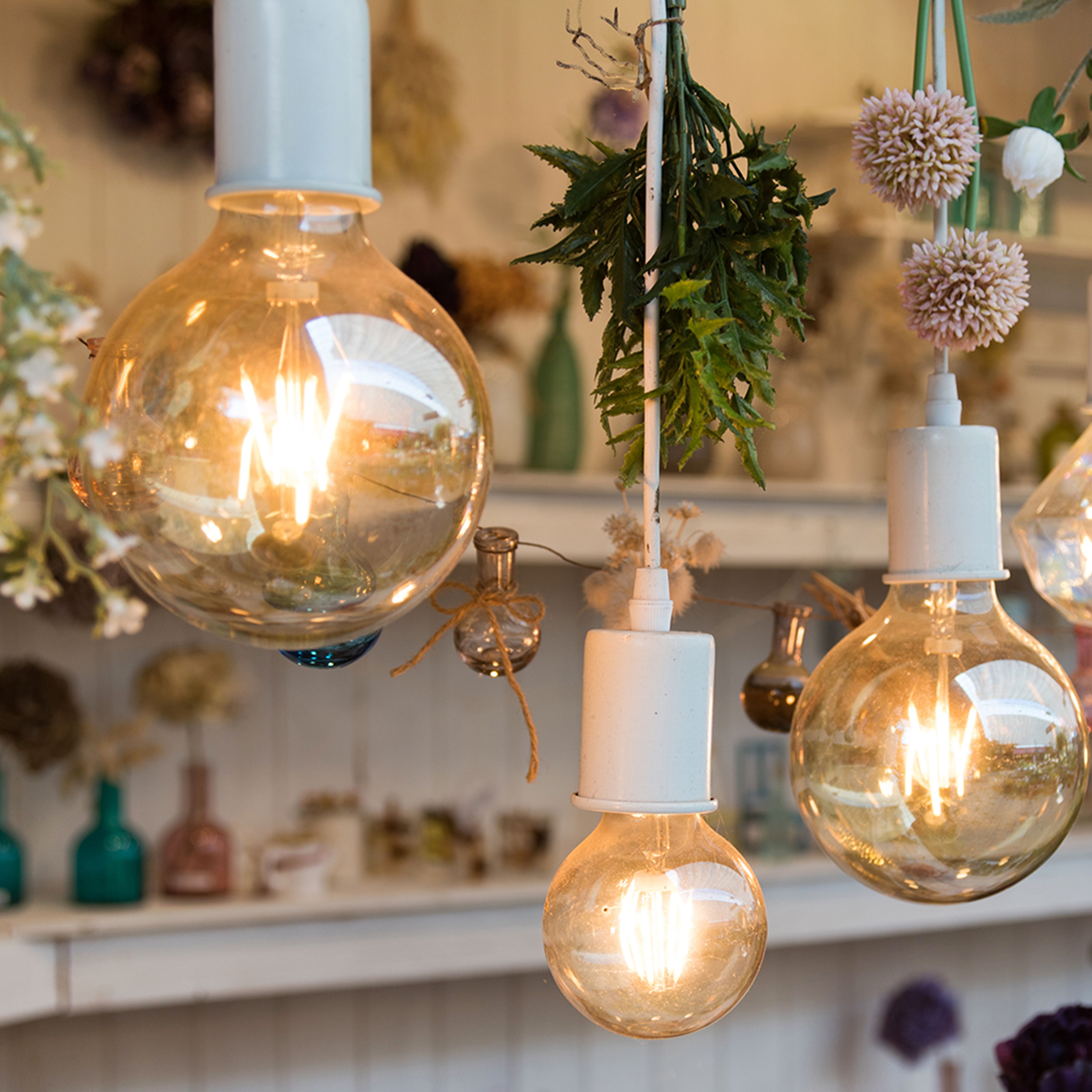 LED - 8W Filament E27 G95 Amber 2200K