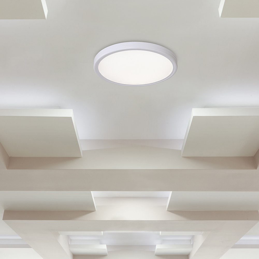 36W LED Decorative Ceiling Lamp (f390*35mm) CCT3IN1 White+Black With 2.4G RF Control