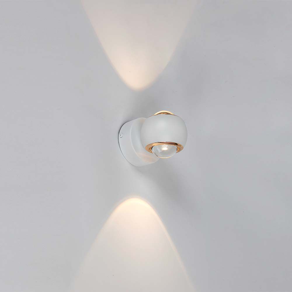 Lampada LED Da Muro 10W con Doppio Fascio Luminoso Colore Bianco 