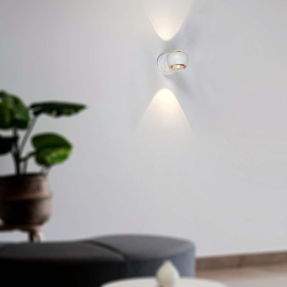 Lampada LED Da Muro 10W con Doppio Fascio Luminoso Colore Bianco  img 1