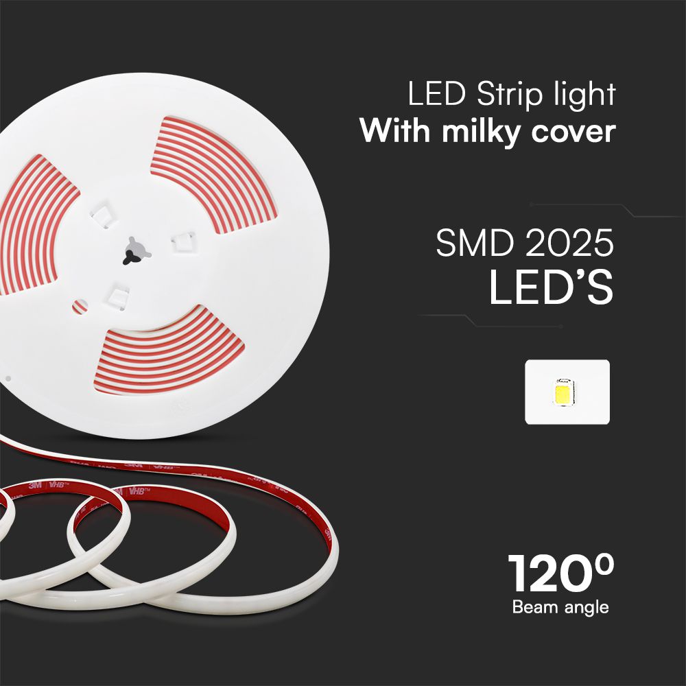 LED COB Strip Light Set 12W 2025 286 6500K 5M/SET 220V