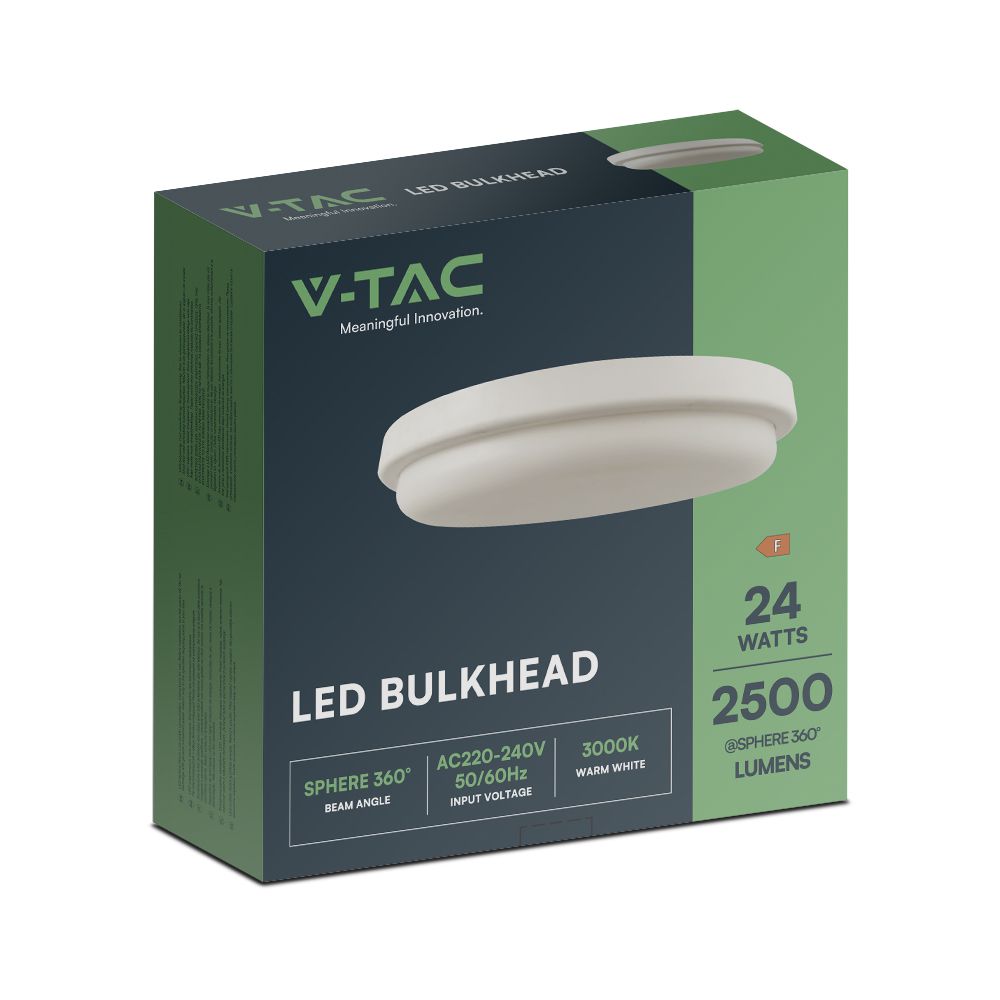 24W LED Bulkhead 3000K IP54