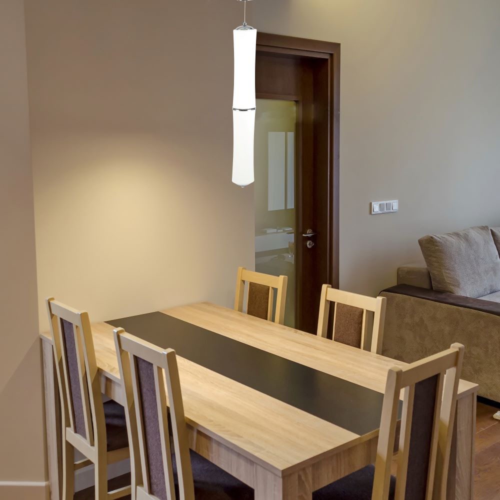 32W LED Designer Double Long Pendant Triac Dimmerabile Bianco 3000K img 1