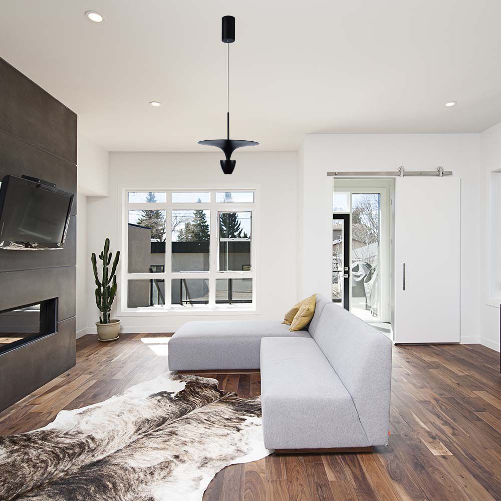 9W LED Designer Hanging Lamp (30*320*100CM) Black 3000K img 1