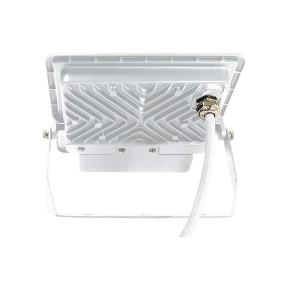 30W LED PIR Sensor Floodlight SAMSUNG CHIP White Body 4000K 1M Cable img 1