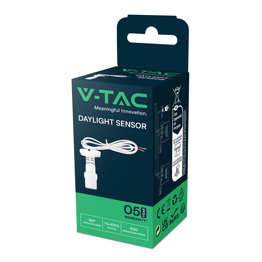 Sensore giorno/notte Bianco