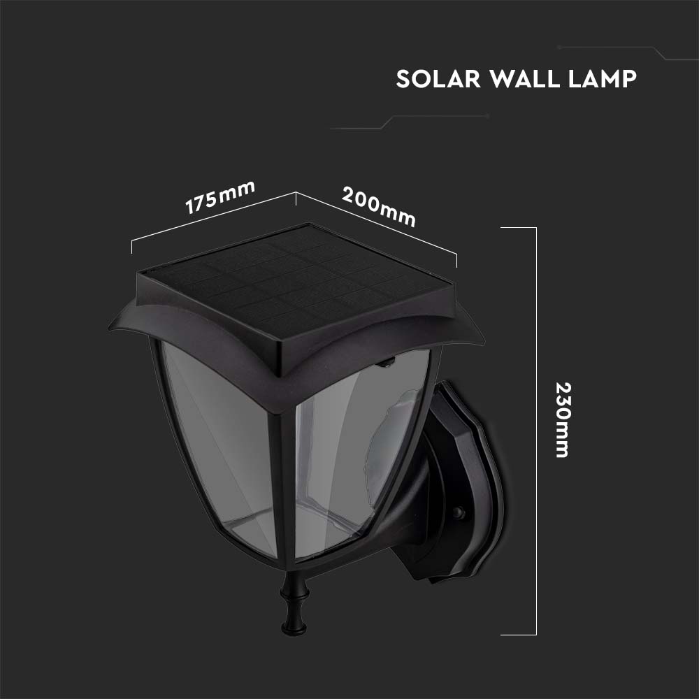 2W  Solar Stand Lamp Black Body 3000K6000K IP44