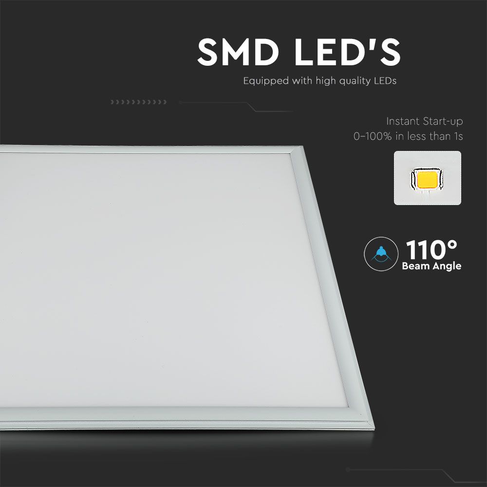 LED Panel 40W 600 x 600 mm 3000K Incl Driver 6PCS SET