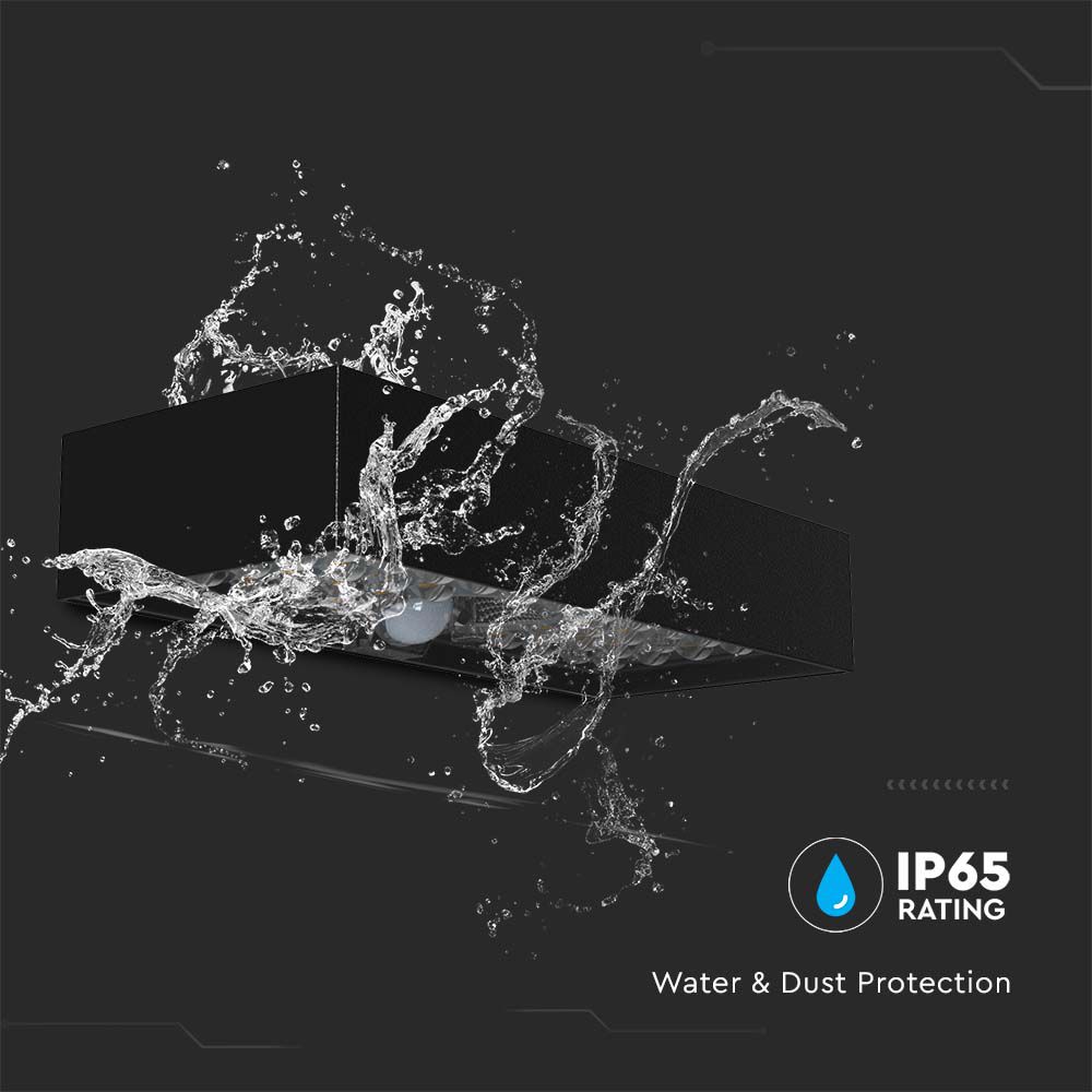 Lampada LED da Muro 6W Con Pannello Solare e Sensore PIR Colore Nero 4000K img 6