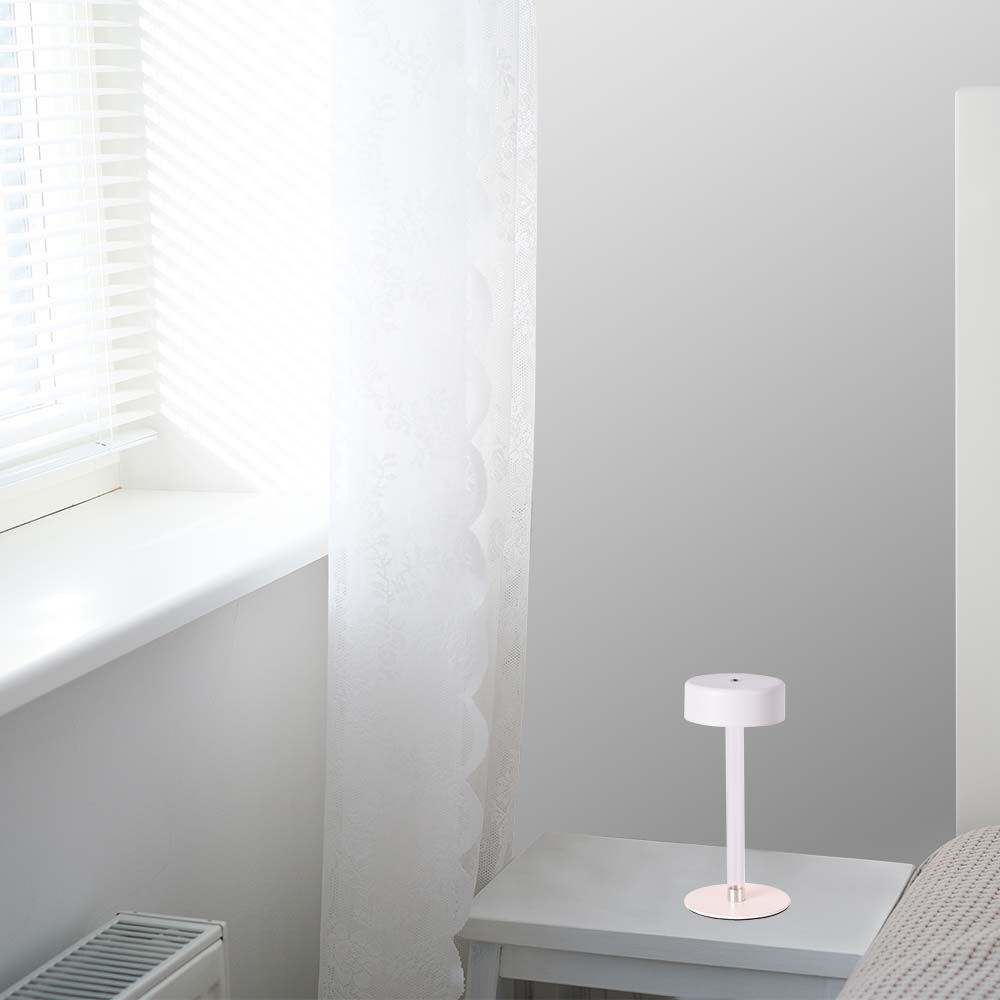 3W LED Table Lamp (D120*260) 3IN1 WhiteTransperent Center Pillar img 1