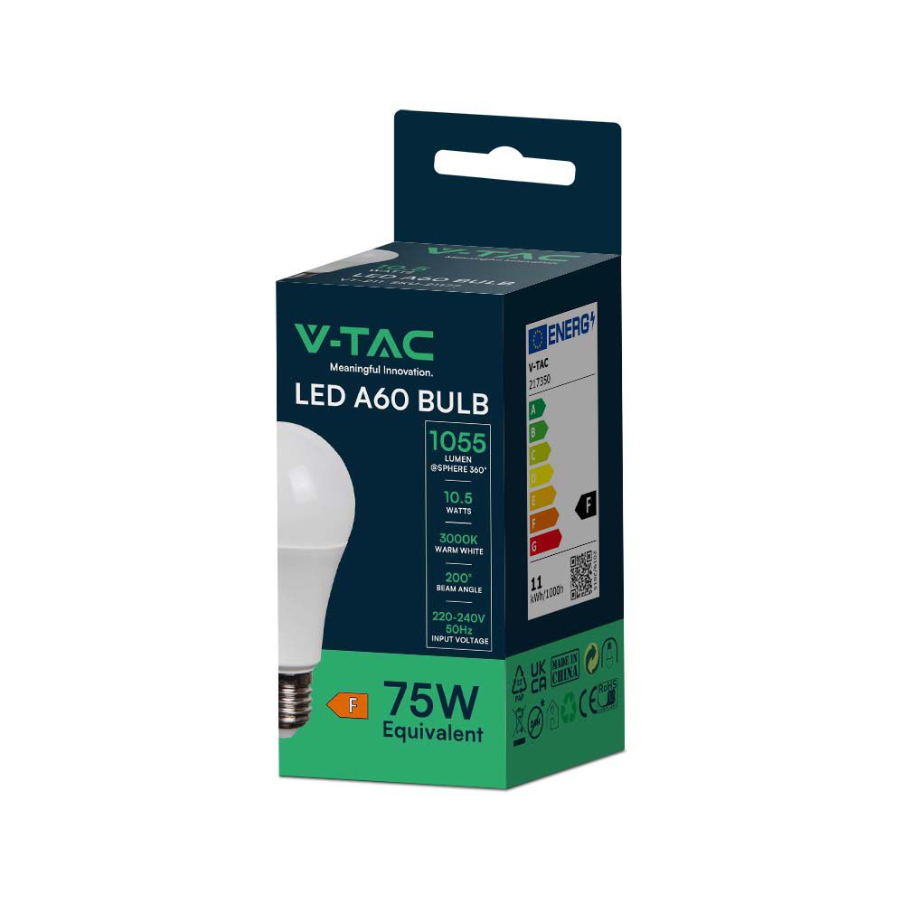 Bulb 10.5W E27 A60 Thermoplastic 3000K