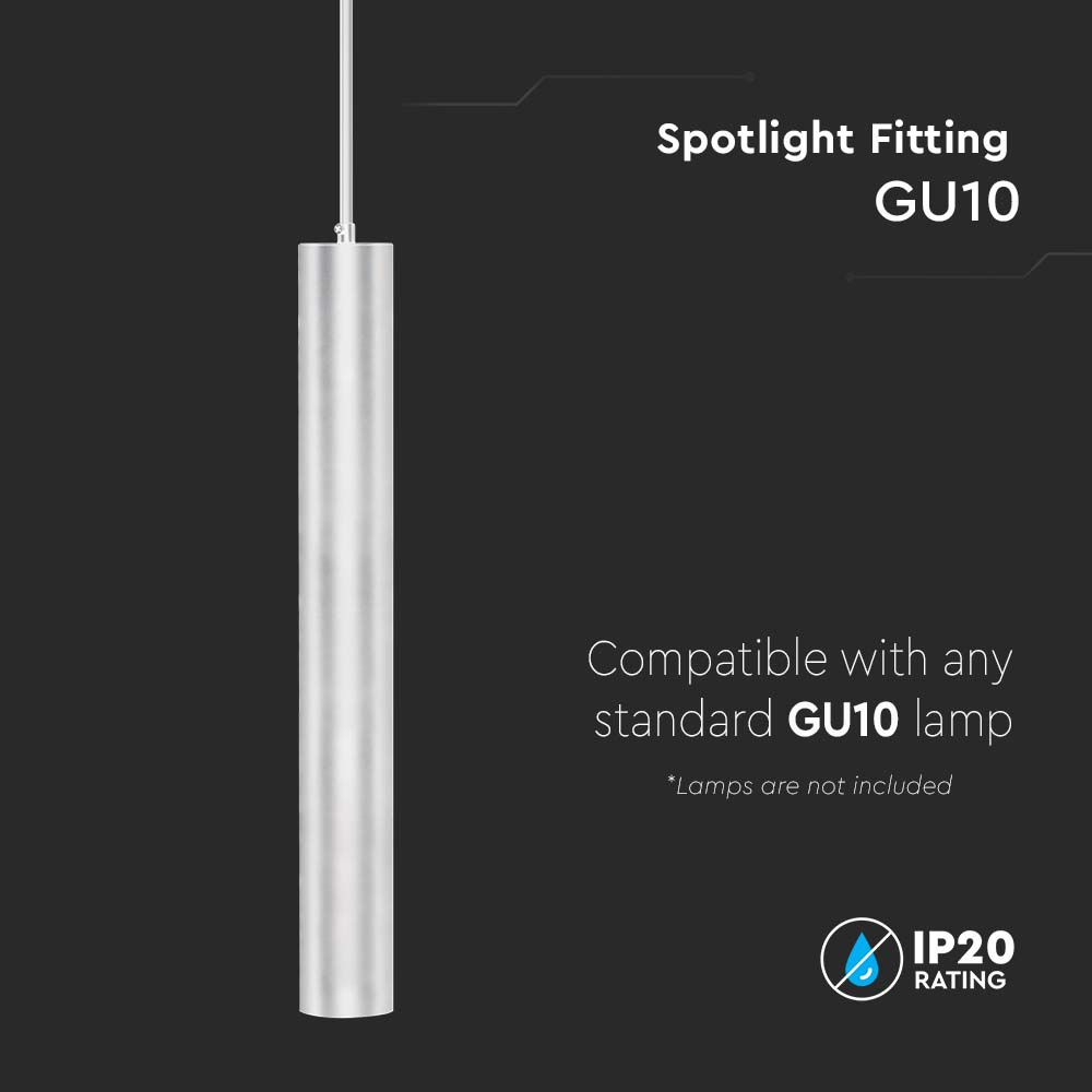 1*GU10 Hanging Pendant White D60*500MM