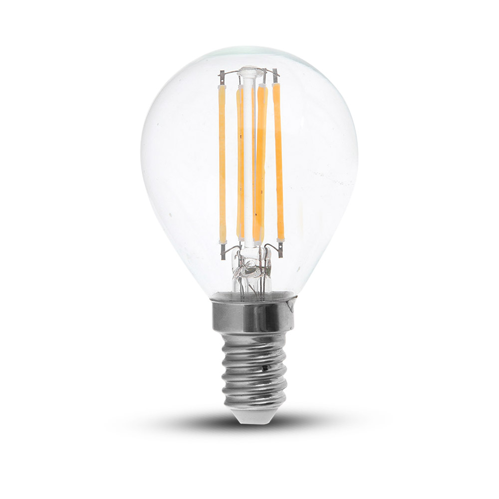 LED Bulb - 4W Filament E14 P45 Clear Cover 4500K