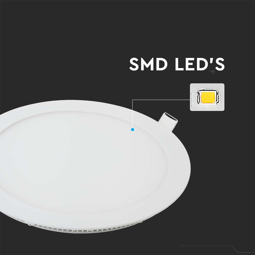 6W LED Premium pannel Down Round 3000K