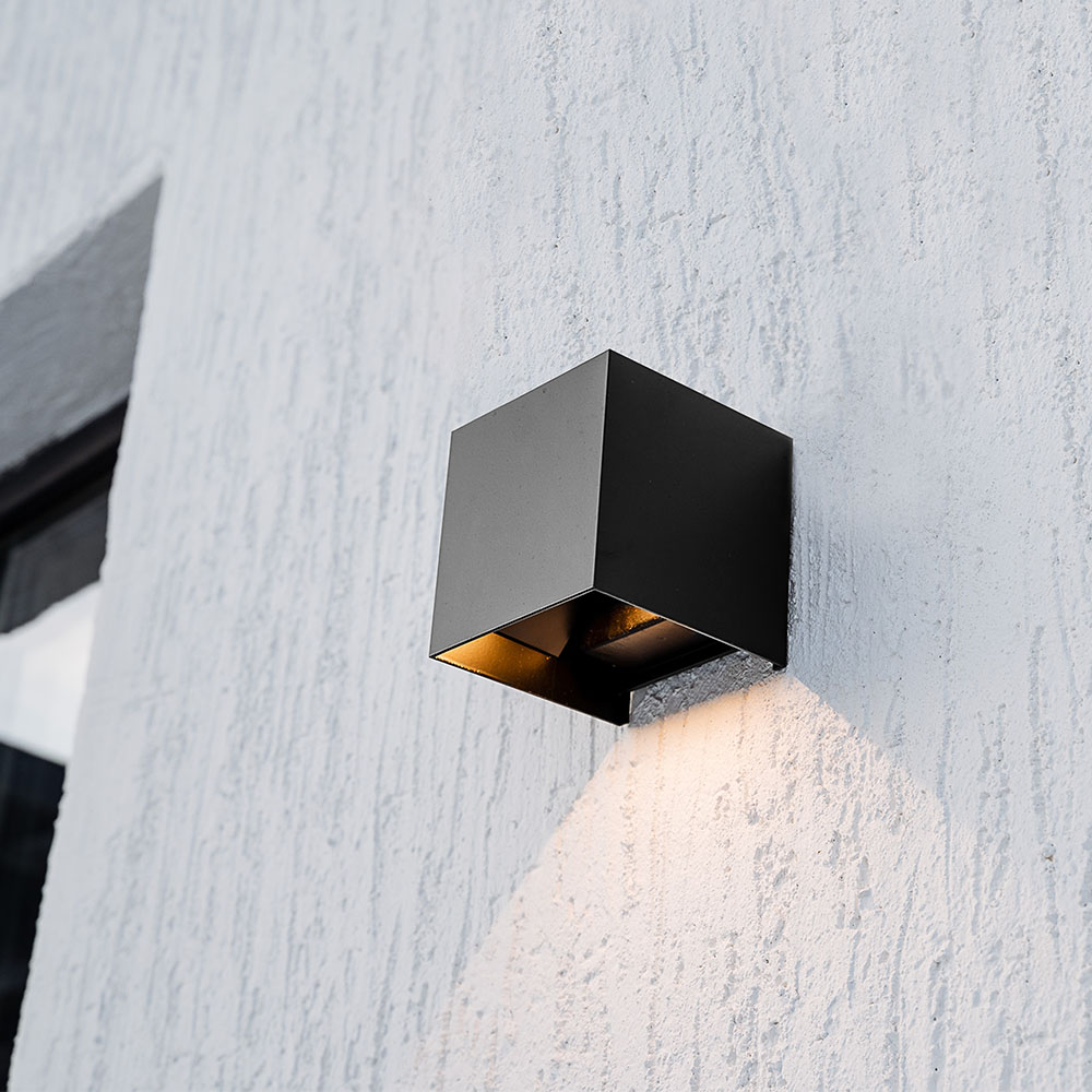 3W LED Solar Wall Light 3in1 Dark Grey Body IP65 img 1