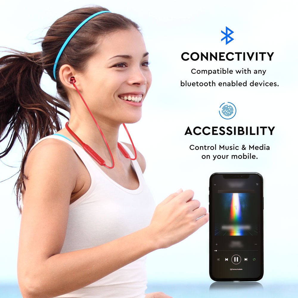 Auricolare Bluetooth 500mAh Bianco