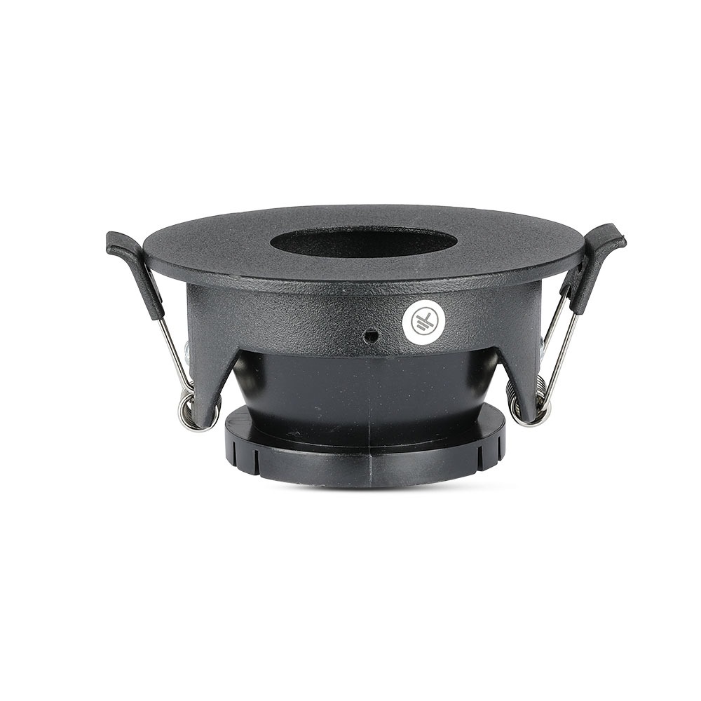 GU10 Fitting Nero & Nero rotondo img 1