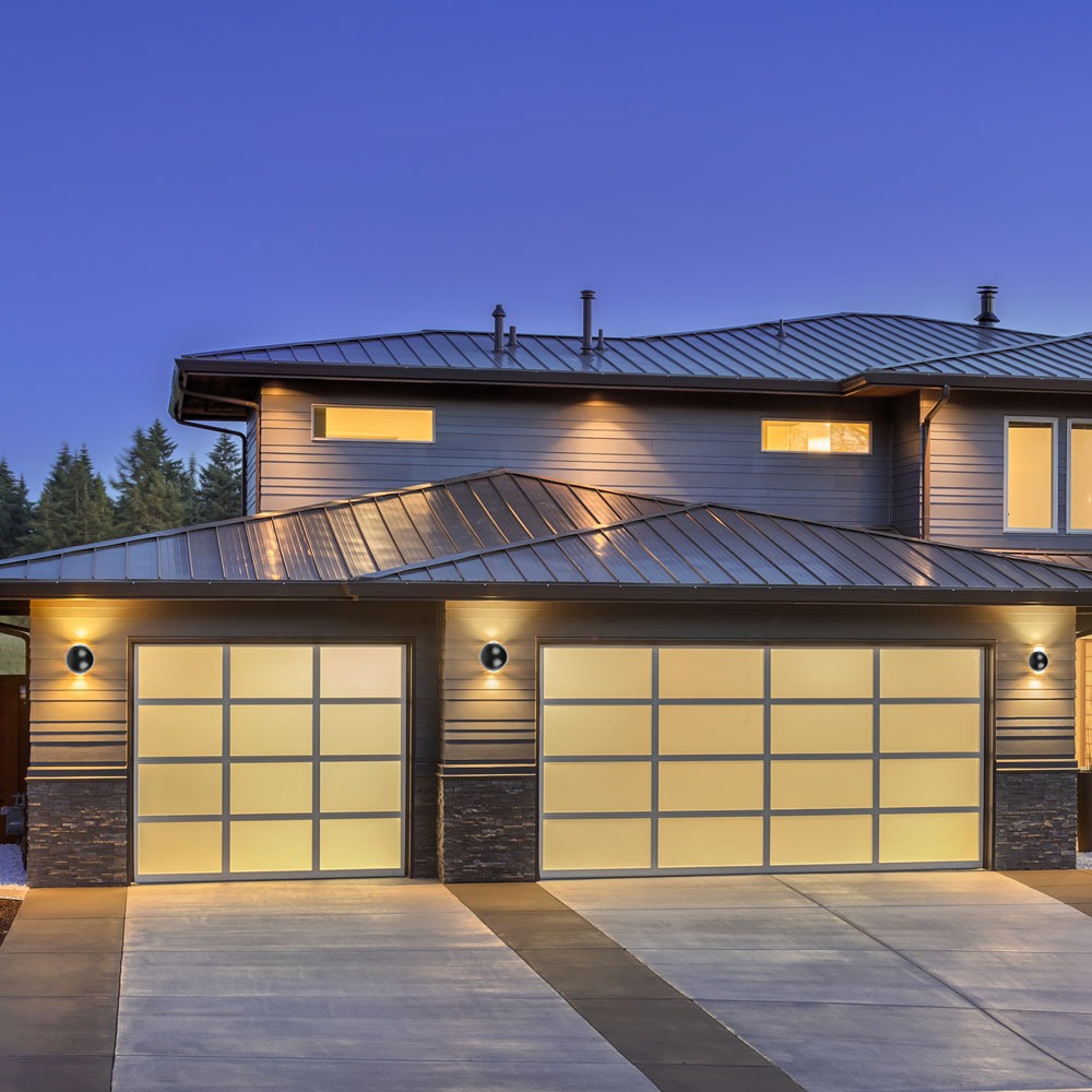 6W LED Wall Light Corpo Nero Rotondo IP65 4000K