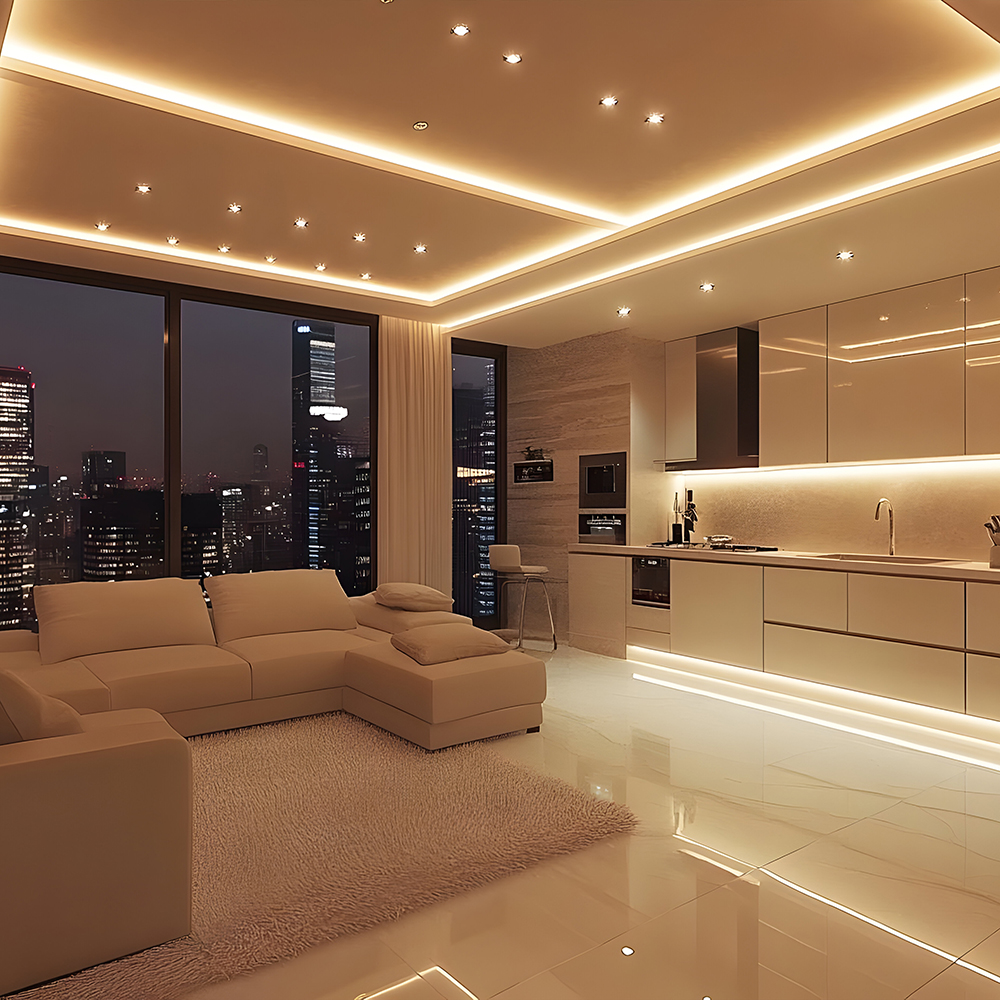 18W LED Stip Light CREE CHIP 3000K IP20 24V 10MM DOUBLE PCB