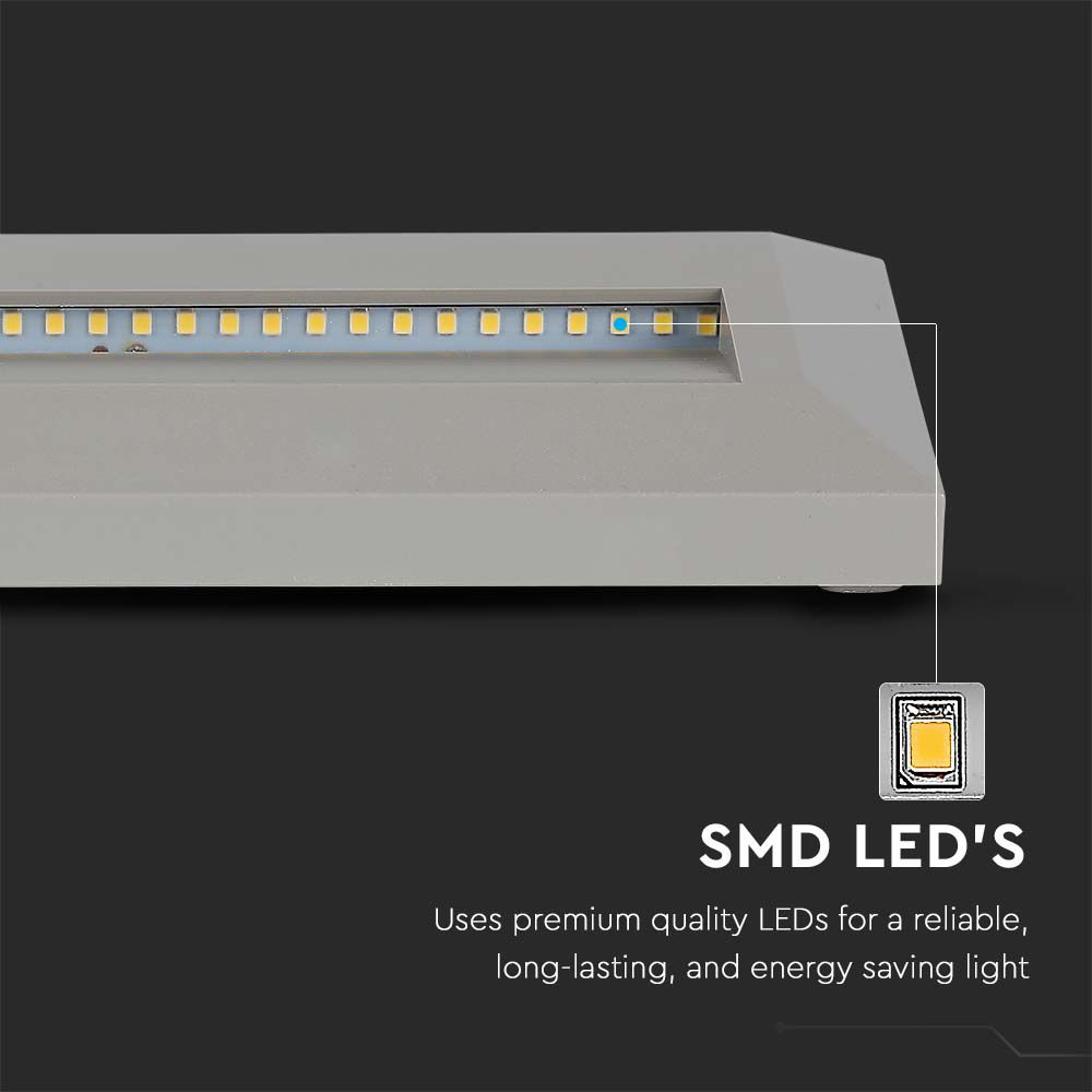 3W LED Step Grey Body Round ?ectangular 3000K