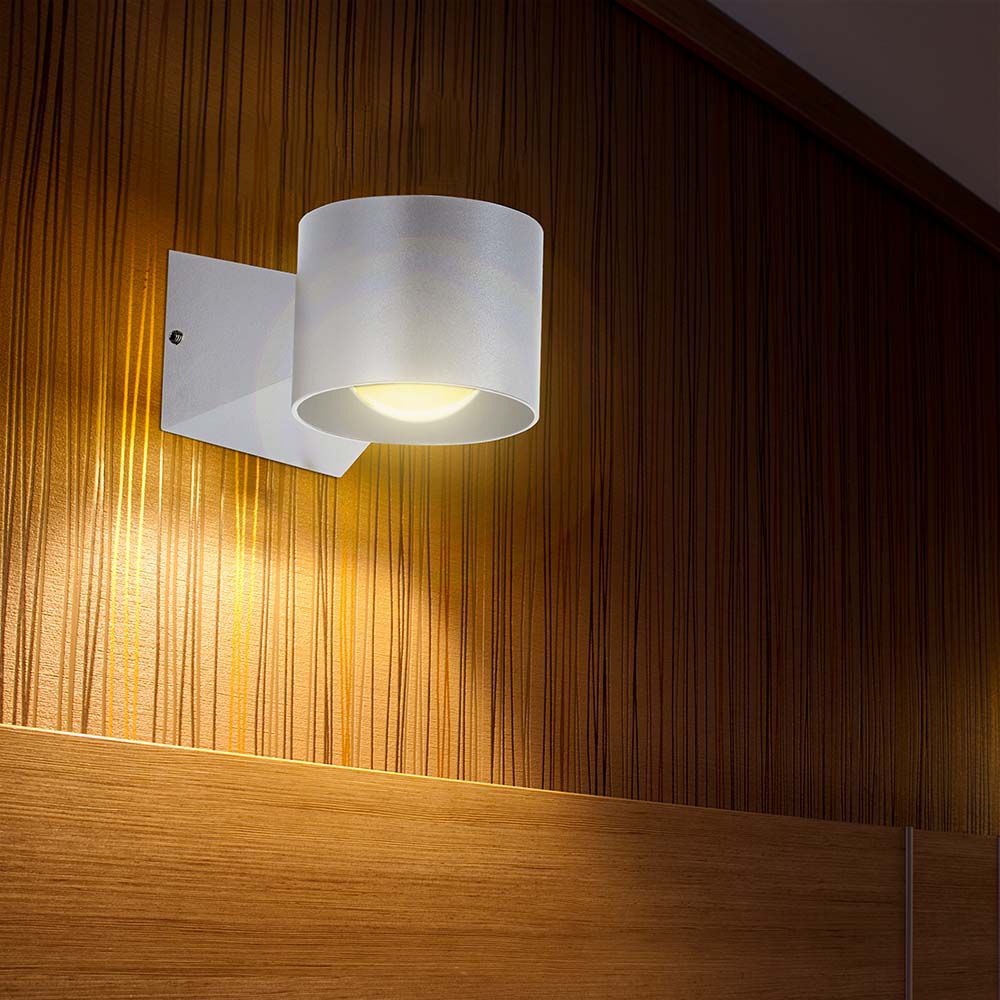 6W LED Wall Light 3000K White Body IP65