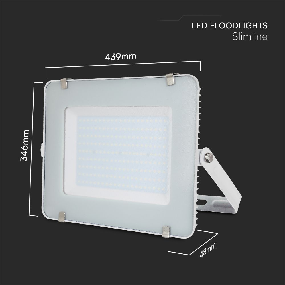 200W LED Floodlight SMD SAMSUNG CHIP G2 White Body 6400K