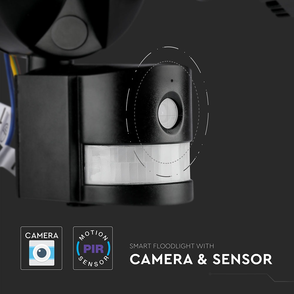 18W Proiettore LED con sensore WiFi obiettivo Bianco