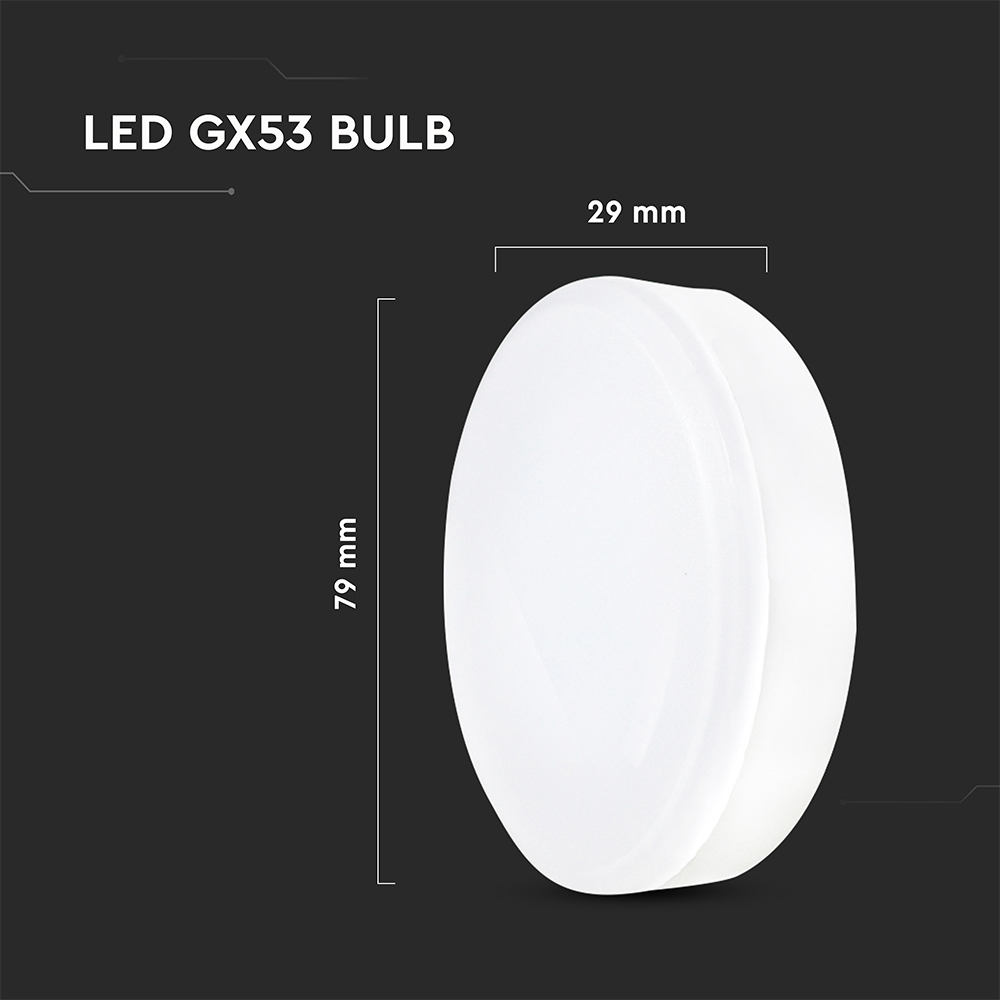 LED Bulb - 6.4W GX53 6500K