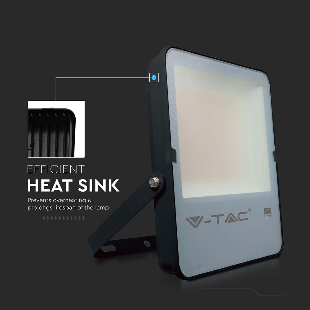 150W LED Floodlight SMD SAMSUNG CHIP G8 Black Body 4000K 137LM/W img 2