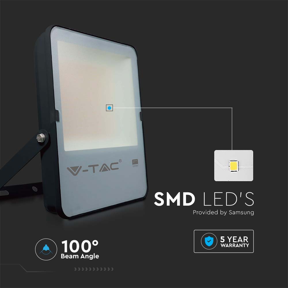 150W LED Floodlight SMD SAMSUNG CHIP G8 Black Body 4000K 137LM/W img 1