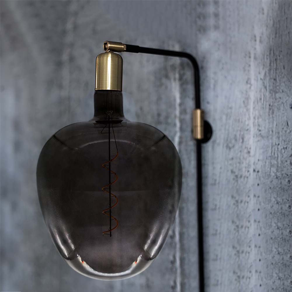 LED Bulb - 4W Filament Apple Shape Black