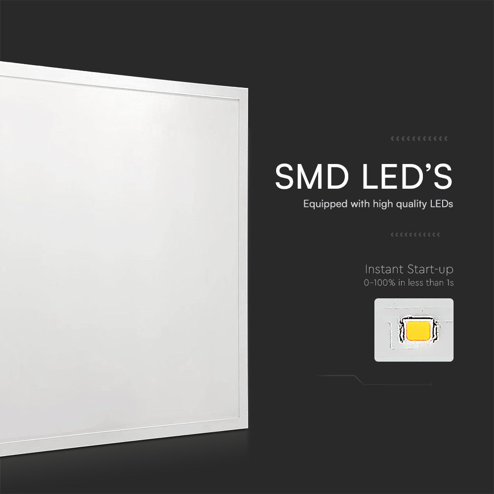 LED Panel 36W 595x595mm Backlit 120Lm/W 4000K 6PCS/SET Flicker Free