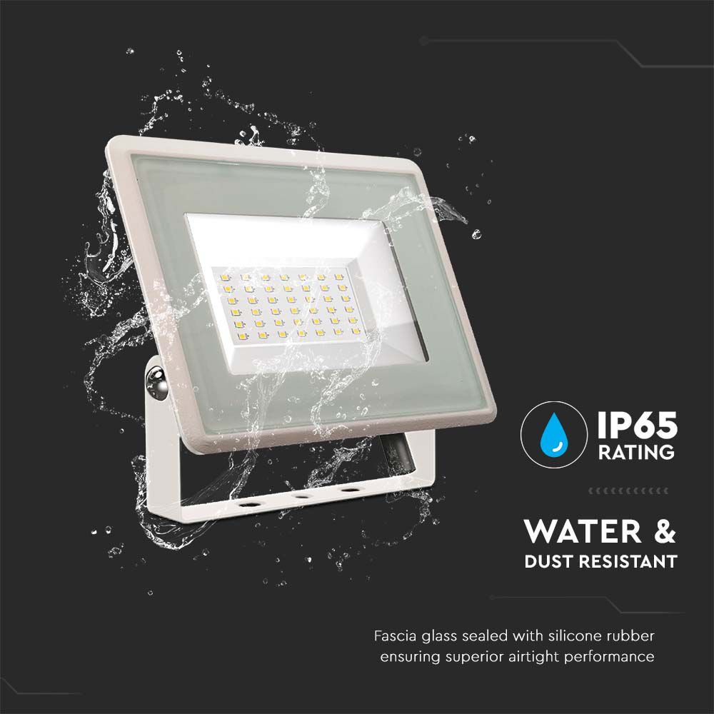 50W LED Faro SMD White Body 3000K img 3