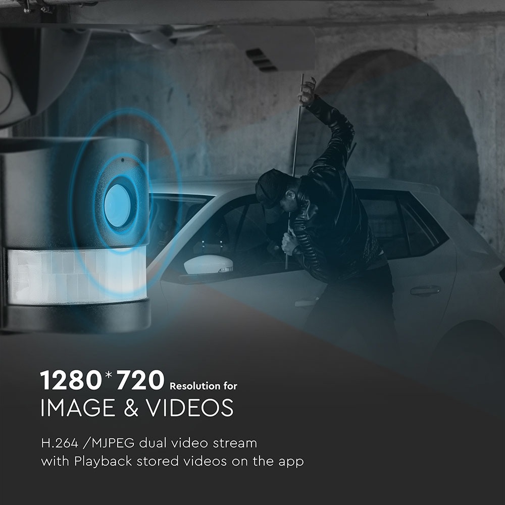 18W Proiettore LED con sensore WiFi obiettivo Bianco img 2