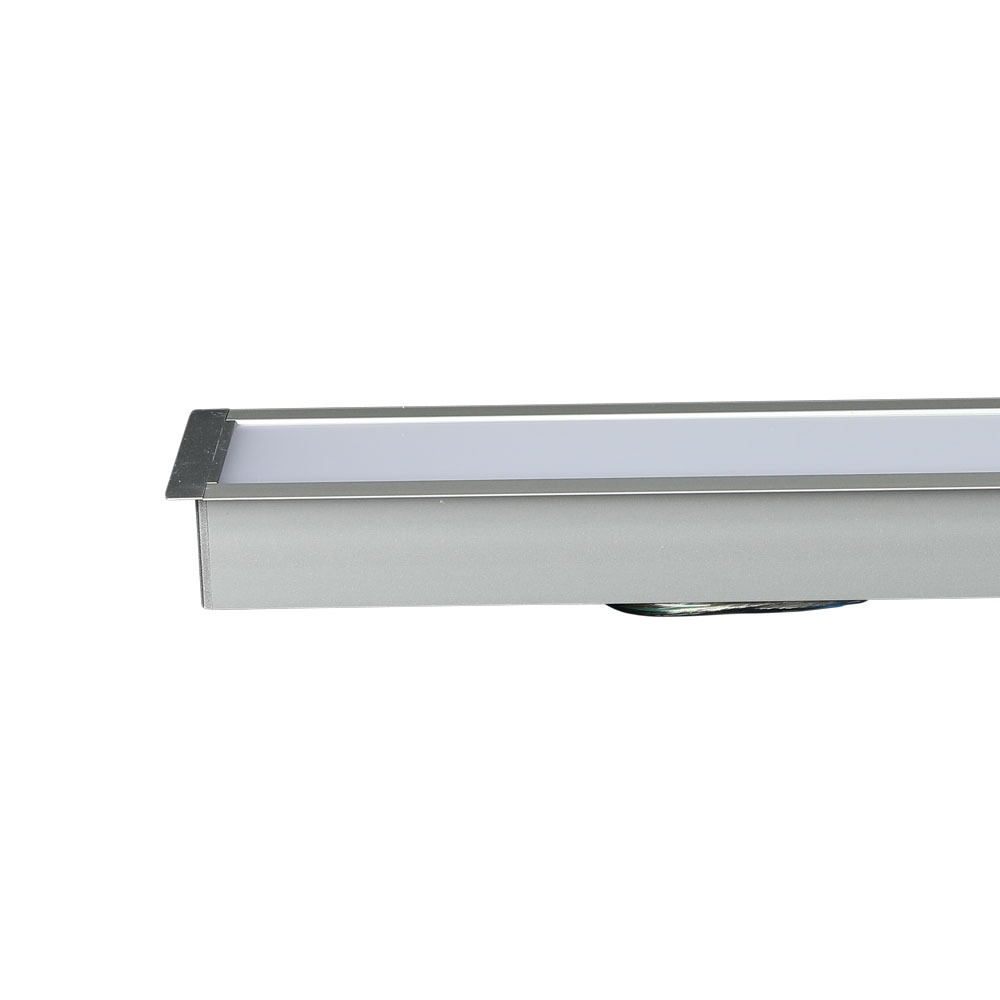 Luce lineare LED SAMSUNG Chip 40W Incasso Corpo d'argento 6400K img 1