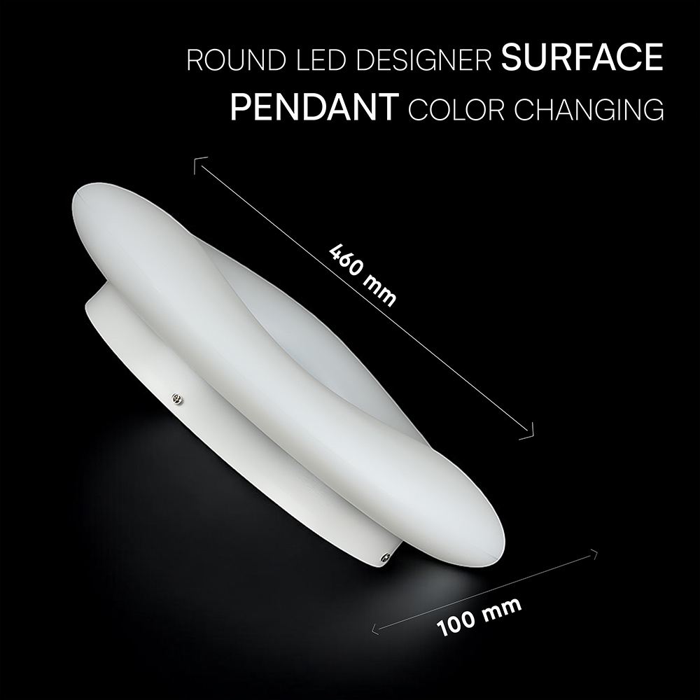 32W Pendant Round Color Changing D460*H100 Dimmable White