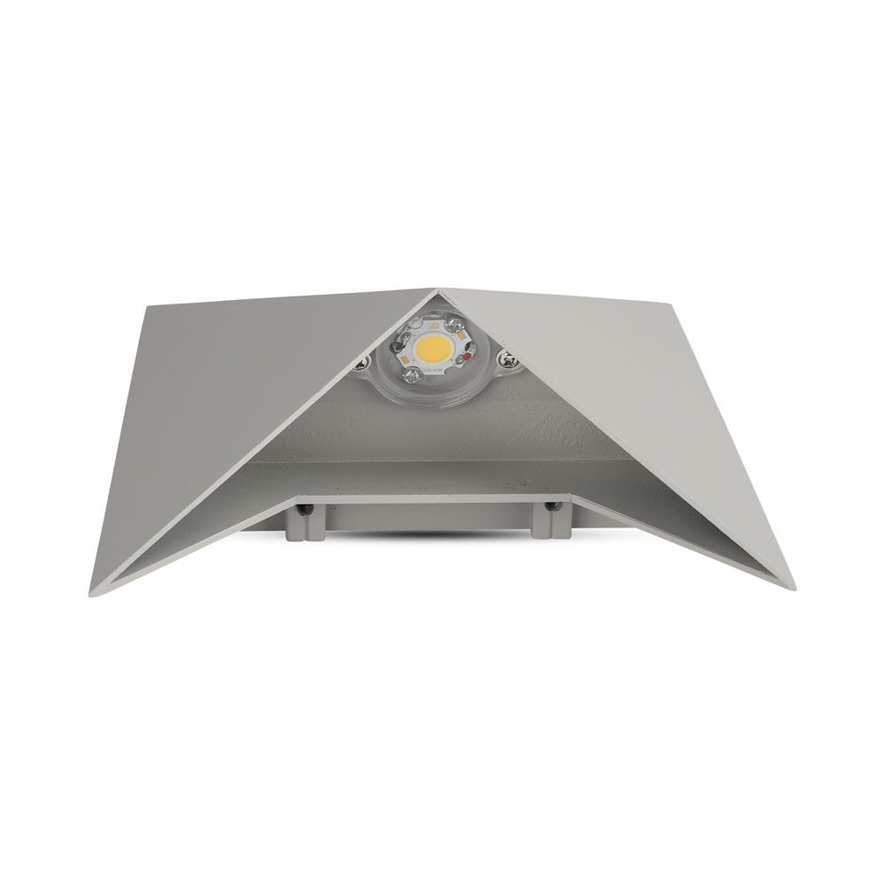 5W LED Wall Light Grey Body IP65 4000K img 1