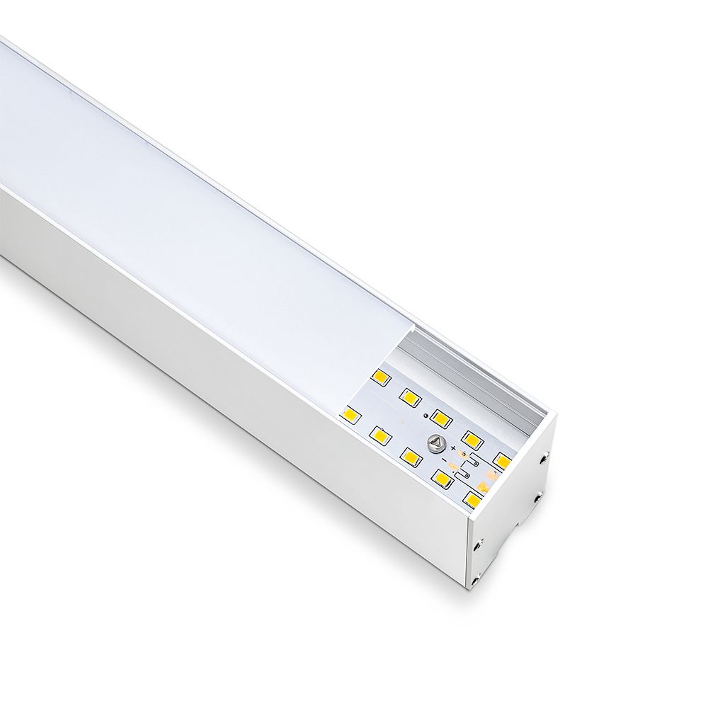 LED Linear Light SAMSUNG CHIP - 40W Hanging Suspension White Body 6400K 1200x35x67mm img 1