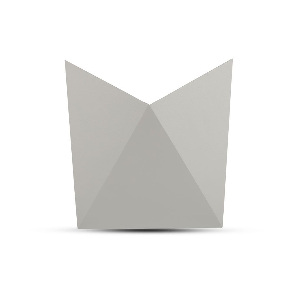 5W LED Wall Light Grey Body IP65 4000K img 2