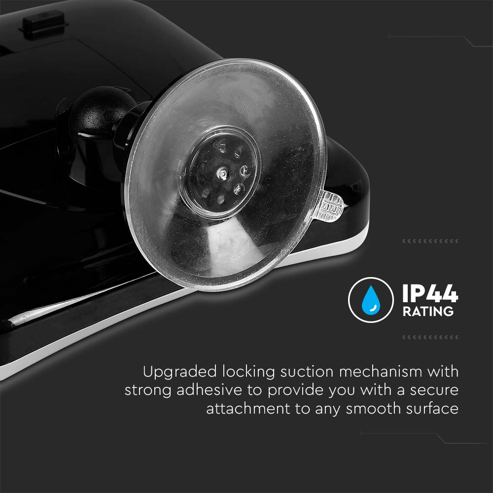 Specchio LED Quadrato 3.2W Portatile con Attacco a Ventosa img 5