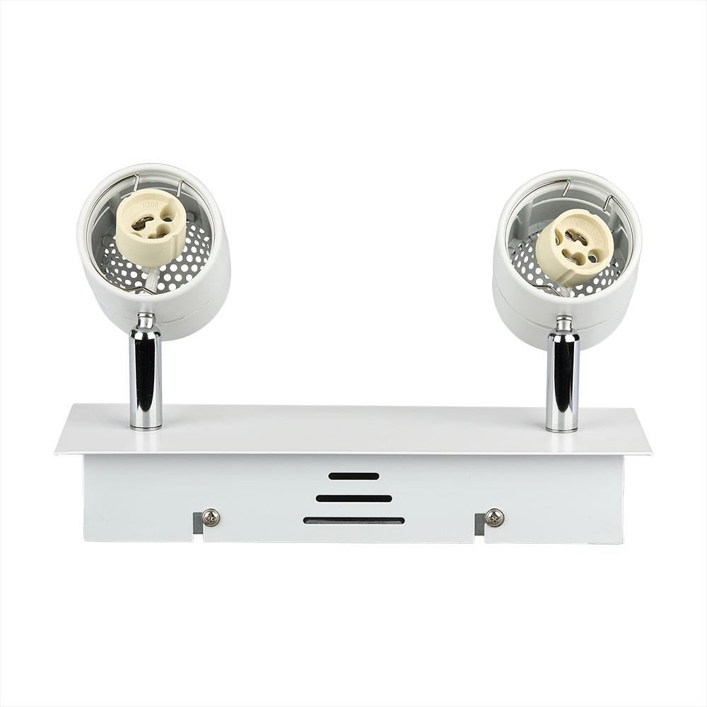 2 x GU10 Corpo Bianco freddo